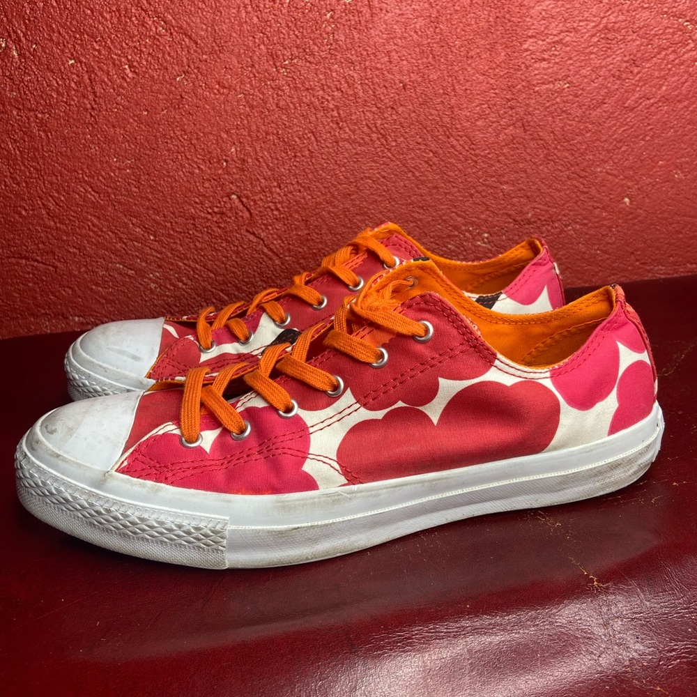 Pink and Orange Converse Marimekko All Star Sneakers Size 10 - Picture 3 of 3